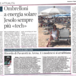 Ombrelloni a energia solare: Jesolo sempre più “tech”